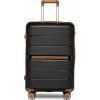 KONO British Traveller škrupinová batožina polypropylén - čierna - 60L KONO British Traveller škrupinová batožina polypropylén - čierna - 60L
