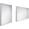 Nimco Zrkadlá - Zrkadlo s LED osvetlením, 60x80 cm, hliník ZP 13002 Nimco Zrkadlá - Zrkadlo s LED osvetlením, 60x80 cm, hliník ZP 13002