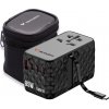 Verbatim, Cestovný adaptér univerzálny CNT-02 GaN III 3x USB-C PD QC 4+, 1x USB-C kábel, 1x USB-A QC, čierny, 85W Verbatim, Cestovný adaptér univerzálny CNT-02 GaN III 3x USB-C PD QC 4+, 1x USB-C kábel, 1x USB-A QC, čierny, 85W