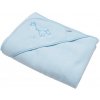 Detská froté osuška s výšivkou a kapuckou New Baby 100x100 modrá žirafka Detská froté osuška s výšivkou a kapuckou New Baby 100x100 modrá žirafka