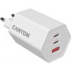 Canyon Hexagon 65, vysokorýchlostná univerzálna nabíjačka do steny, 65W, 2x USB-C + 1x USB-A, biela CND-CHAHEX65W Canyon Hexagon 65, vysokorýchlostná univerzálna nabíjačka do steny, 65W, 2x USB-C + 1x USB-A, biela CND-CHAHEX65W