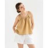 Magic Linen lanový top bez rukávov Alma v pieskovo béžovej Magic Linen lanový top bez rukávov Alma v pieskovo béžovej