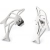 Náušnice z nerezové oceli motýli, delfíni - 2 platina Náušnice z nerezové oceli motýli, delfíni - 2 platina