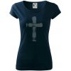 Jesus kríž štetcom - Dámske tričko Pure - 3XL ( Tmavomodrá (veľmi tmavá - skoro čierna) ) Jesus kríž štetcom - Dámske tričko Pure - 3XL ( Tmavomodrá (veľmi tmavá - skoro čierna) )