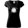 Baseball lopta v triku - Dámske tričko Pure - 2XL ( Čierna ) Baseball lopta v triku - Dámske tričko Pure - 2XL ( Čierna )