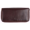 Cosset Kožená peňaženka peračníková na zips 4401 Komodo hnedá