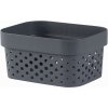 Curver Košík Infinity Dots 1,4L 12,5x16,7x8,3 cm tmavý sivý Curver Košík Infinity Dots 1,4L 12,5x16,7x8,3 cm tmavý sivý
