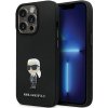 Karl Lagerfeld silikónový kryt na iPhone 14 Pro Max KLHCP14XSMHKNPK - Ikonik s kovovým odznakom