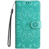 Peňaženkové puzdro Embossing Pattern Slnečnica zelené – Infinix Hot 50 Pro+ (50 Pro Plus) Peňaženkové puzdro Embossing Pattern Slnečnica zelené – Infinix Hot 50 Pro+ (50 Pro Plus)