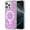 Techsuit Sparkly Glitter MagSafe kryt na iPhone 16 Pro – magenta Techsuit Sparkly Glitter MagSafe kryt na iPhone 16 Pro – magenta