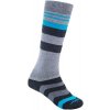 Sensor Slope Merino ponožky sivá/ čierna/tyrkysová