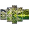 Sablio Obraz - 5-dílný Odraz hôr na jazere - 125x90 cm Sablio Obraz - 5-dílný Odraz hôr na jazere - 125x90 cm