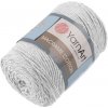 Pletacia priadza Macrame Cotton 250 g šedá najsvetlejšia 1ks Pletacia priadza Macrame Cotton 250 g šedá najsvetlejšia 1ks