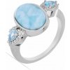 Nefertitis Larimar prsteň striebro Ag 925 VR049766 - 57 mm (US 8), 6 g Nefertitis Larimar prsteň striebro Ag 925 VR049766 - 57 mm (US 8), 6 g