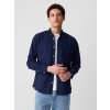 GAP Košeľa slim poplin stretch Tmavomodrá XL GAP Košeľa slim poplin stretch Tmavomodrá XL