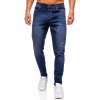 Tmavomodré pánske slim fit rifľové nohavice Bolf 6558-2 Tmavomodré pánske slim fit rifľové nohavice Bolf 6558-2