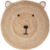 Textilomanie Detský jutový koberec BEAR HEAD 100 cm Textilomanie Detský jutový koberec BEAR HEAD 100 cm