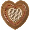Clayre & Eef Keramický tanierik perníkové srdce Gingerbread Cott 17 x 17 x 3 cm