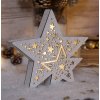 TRACON CHRSTWDS6WW, LED vianočná hviezda drevená na baterky TRACON CHRSTWDS6WW, LED vianočná hviezda drevená na baterky