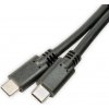 Gembird CC-USB2-CMCM100-1.5M USB-C (M) na USB-C (M), 100W, PD, 1,5m, černý