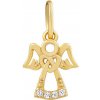 Silvego Strieborný - pozlátený prívesok anjel Abda s čírymi Brilliance Zirconia MW2233PGYP Silvego Strieborný - pozlátený prívesok anjel Abda s čírymi Brilliance Zirconia MW2233PGYP