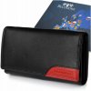 Kožená peňaženka Beltimore čierna s RFiD, 5 priehradiek, 17,3 x 9,2 cm Kožená peňaženka Beltimore čierna s RFiD, 5 priehradiek, 17,3 x 9,2 cm