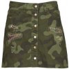 Desigual Sukňa DUNA Kaki Desigual Sukňa DUNA Kaki