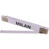 Levior Meter skladací 2m MILAN PROFI biely drevo
