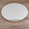 Hrubý 8 mm podnos kruh s gravírom - Biely - Priemer 48 cm (Podnos pod tortu) Hrubý 8 mm podnos kruh s gravírom - Biely - Priemer 48 cm (Podnos pod tortu)