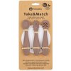 PETITE&MARS Set 3 ks silikónových tréningových lyžičiek Take&Match Velvet Latte 6m+ 721769