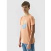 4F Boys' T-shirt in a regular fit with a print coral