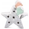Vianočná svietiaca figúrka dievča na hviezde LED 39 cm Vianočná svietiaca figúrka dievča na hviezde LED 39 cm