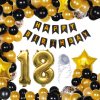 Balóny Súprava narodeninovej výzdoby na 18. narodeniny – zlatá Balóny Súprava narodeninovej výzdoby na 18. narodeniny – zlatá