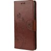 Peňaženkové puzdro Embossing Pattern Motýľ a kvet tmavohnedé – Samsung Galaxy A53 5G Peňaženkové puzdro Embossing Pattern Motýľ a kvet tmavohnedé – Samsung Galaxy A53 5G
