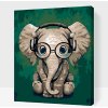Vymalujsisam.sk Maľovanie podľa čísiel - Sloník s okuliarmi Veľkosť: 30x40cm, Rám: Na plastovej doske Vymalujsisam.sk Maľovanie podľa čísiel - Sloník s okuliarmi Veľkosť: 30x40cm, Rám: Na plastovej doske
