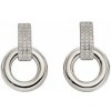 Fiorelli silver Luxusné strieborné náušnice E5882C