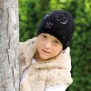 Pletená čiapka s flitrami - čierna Pletená čiapka s flitrami - čierna