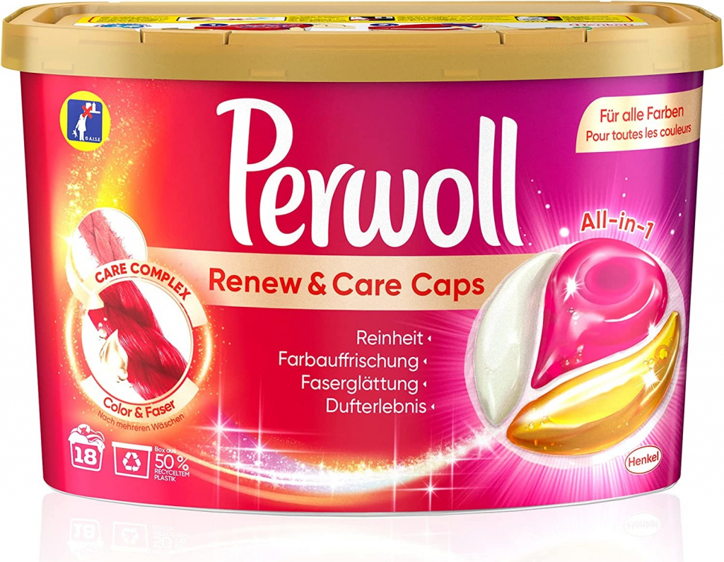 Perwoll Renew & Care Color Kapsule na pranie 18 ks