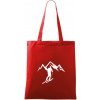 Skialp výlet na hory - Taška bavlnená - 42 x 38 cm ( Červená ) Skialp výlet na hory - Taška bavlnená - 42 x 38 cm ( Červená )