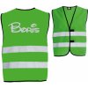 Korntex reflexná vesta s reflexným nápisom zelená