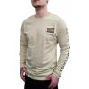 Alpha Industries pánske tričko s dlhým rukávom Camo Sleeve vintage white Farba: béžová, Veľkosť: M Alpha Industries pánske tričko s dlhým rukávom Camo Sleeve vintage white Farba: béžová, Veľkosť: M