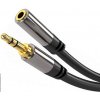 PremiumCord HQ stínený prodlužovací kabel Jack 3.5mm - Jack 3.5mm M/F 1,5m (kjqmf015)