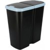 Prosperplast COMPACTA Q DUO čierny so svetlo modrým vekom 45 l Prosperplast COMPACTA Q DUO čierny so svetlo modrým vekom 45 l