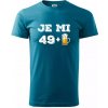 Je mi 50 pivo - Klasické pánske tričko vyššej gramáže - L ( Tmavý tyrkys ) Je mi 50 pivo - Klasické pánske tričko vyššej gramáže - L ( Tmavý tyrkys )