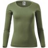 MALFINI Dámske tričko s dlhým rukávom Fit-T Long Sleeve - Khaki | M MALFINI Dámske tričko s dlhým rukávom Fit-T Long Sleeve - Khaki | M