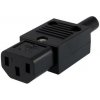 PREMIUMCORD Konektor napájecí 230V na kabel (samice, IEC C13) PREMIUMCORD Konektor napájecí 230V na kabel (samice, IEC C13)