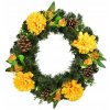 Veniec jesenný so žltými chryzantémami Ø35 cm Veniec jesenný so žltými chryzantémami Ø35 cm