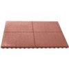 Gumená dlažba Terrace, 100 x 100cm červená 4cm Gumená dlažba Terrace, 100 x 100cm červená 4cm
