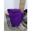 Bavlnená osuška tmavo-fialovej farby 140x70cm Bavlnená osuška tmavo-fialovej farby 140x70cm