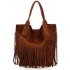 Kožené kabelka shopper bag Vittoria Gotti hnedá VPOS9 Kožené kabelka shopper bag Vittoria Gotti hnedá VPOS9